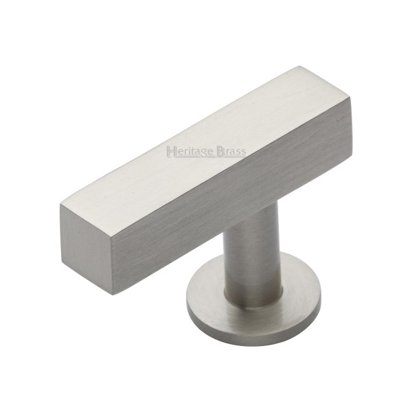 OFFSET SQUARE T-BAR CUPBOARD DOOR  KNOB